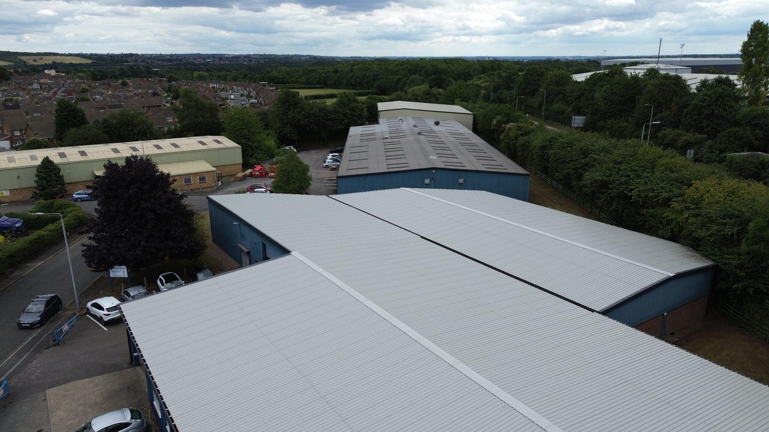 Roof refurbishment project at Hucknall for Price and Buckland Ltd Image